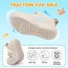 image:imageJOINFREE Toddler Sandals Girls Boys Wide Barefoot Water Sandals Lightweight Summer Water Shoes QuickDry NonSlip Aqua Athletic Sneakers for Beach Swim PoolBeige