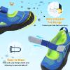 image:imageJOINFREE Toddler Sandals Girls Boys Wide Barefoot Water Sandals Lightweight Summer Water Shoes QuickDry NonSlip Aqua Athletic Sneakers for Beach Swim PoolBluegreen