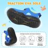 image:imageJOINFREE Toddler Sandals Girls Boys Wide Barefoot Water Sandals Lightweight Summer Water Shoes QuickDry NonSlip Aqua Athletic Sneakers for Beach Swim PoolBluegreen