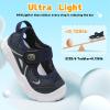 image:imageJOINFREE Toddler Sandals Girls Boys Wide Barefoot Water Sandals Lightweight Summer Water Shoes QuickDry NonSlip Aqua Athletic Sneakers for Beach Swim PoolNavyblue