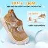 image:imageJOINFREE Toddler Sandals Girls Boys Wide Barefoot Water Sandals Lightweight Summer Water Shoes QuickDry NonSlip Aqua Athletic Sneakers for Beach Swim PoolBrown