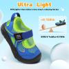 image:imageJOINFREE Toddler Sandals Girls Boys Wide Barefoot Water Sandals Lightweight Summer Water Shoes QuickDry NonSlip Aqua Athletic Sneakers for Beach Swim PoolBluegreen