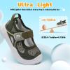 image:imageJOINFREE Toddler Sandals Girls Boys Wide Barefoot Water Sandals Lightweight Summer Water Shoes QuickDry NonSlip Aqua Athletic Sneakers for Beach Swim PoolDarkgreen