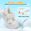 image:imageJOINFREE Toddler Sandals Girls Boys Wide Barefoot Water Sandals Lightweight Summer Water Shoes QuickDry NonSlip Aqua Athletic Sneakers for Beach Swim PoolWhite