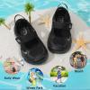 image:imageJOINFREE Toddler Sandals Girls Boys Wide Barefoot Water Sandals Lightweight Summer Water Shoes QuickDry NonSlip Aqua Athletic Sneakers for Beach Swim PoolBlack