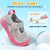 image:imageJOINFREE Toddler Sandals Girls Boys Wide Barefoot Water Sandals Lightweight Summer Water Shoes QuickDry NonSlip Aqua Athletic Sneakers for Beach Swim PoolSilver