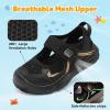 image:imageJOINFREE Toddler Sandals Girls Boys Wide Barefoot Water Sandals Lightweight Summer Water Shoes QuickDry NonSlip Aqua Athletic Sneakers for Beach Swim PoolBlack