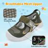 image:imageJOINFREE Toddler Sandals Girls Boys Wide Barefoot Water Sandals Lightweight Summer Water Shoes QuickDry NonSlip Aqua Athletic Sneakers for Beach Swim PoolDarkgreen