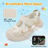 image:imageJOINFREE Toddler Sandals Girls Boys Wide Barefoot Water Sandals Lightweight Summer Water Shoes QuickDry NonSlip Aqua Athletic Sneakers for Beach Swim PoolBeige