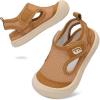 image:imageJOINFREE Baby Water Shoes Toddler Boys Girls Wide Sandals Barefoot Swim Shoes QuickDry Breathable Summer Outdoor Sports Shoe for Beach Pool Aqua Walking SandalsBrown