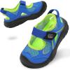 image:imageJOINFREE Toddler Sandals Girls Boys Wide Barefoot Water Sandals Lightweight Summer Water Shoes QuickDry NonSlip Aqua Athletic Sneakers for Beach Swim PoolBluegreen