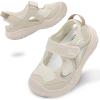 image:imageJOINFREE Toddler Sandals Girls Boys Wide Barefoot Water Sandals Lightweight Summer Water Shoes QuickDry NonSlip Aqua Athletic Sneakers for Beach Swim PoolBeige