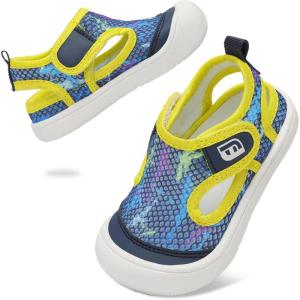 image:imageJOINFREE Baby Water Shoes Toddler Boys Girls Wide Sandals Barefoot Swim Shoes QuickDry Breathable Summer Outdoor Sports Shoe for Beach Pool Aqua Walking SandalsMultishark