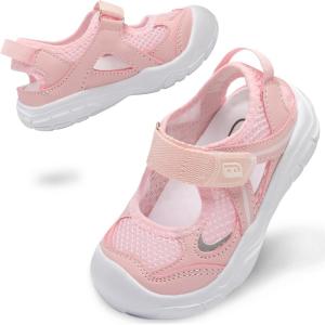 image:imageJOINFREE Toddler Sandals Girls Boys Wide Barefoot Water Sandals Lightweight Summer Water Shoes QuickDry NonSlip Aqua Athletic Sneakers for Beach Swim PoolPink