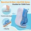 image:imageJOINFREE Baby Water Shoes Toddler Boys Girls Sandals Baby Lightweight Beach Swim Pool Shoes Kids Barefoot QuickDry Auqa Socks Infant First Walking ShoesHsblue