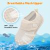 image:imageJOINFREE Baby Water Shoes Toddler Boys Girls Sandals Baby Lightweight Beach Swim Pool Shoes Kids Barefoot QuickDry Auqa Socks Infant First Walking ShoesBeige