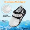 image:imageJOINFREE Baby Water Shoes Toddler Boys Girls Sandals Baby Lightweight Beach Swim Pool Shoes Kids Barefoot QuickDry Auqa Socks Infant First Walking ShoesWhiteBlack