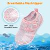 image:imageJOINFREE Baby Water Shoes Toddler Boys Girls Sandals Baby Lightweight Beach Swim Pool Shoes Kids Barefoot QuickDry Auqa Socks Infant First Walking ShoesColor Whitepink