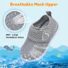 image:imageJOINFREE Baby Water Shoes Toddler Boys Girls Sandals Baby Lightweight Beach Swim Pool Shoes Kids Barefoot QuickDry Auqa Socks Infant First Walking ShoesLightgrey