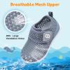 image:imageJOINFREE Baby Water Shoes Toddler Boys Girls Sandals Baby Lightweight Beach Swim Pool Shoes Kids Barefoot QuickDry Auqa Socks Infant First Walking ShoesDarkgrey