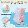 image:imageJOINFREE Baby Water Shoes Toddler Boys Girls Sandals Baby Lightweight Beach Swim Pool Shoes Kids Barefoot QuickDry Auqa Socks Infant First Walking ShoesColor Whitepink