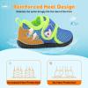 image:imageJOINFREE Baby Water Shoes Toddler Boys Girls Sandals Baby Lightweight Beach Swim Pool Shoes Kids Barefoot QuickDry Auqa Socks Infant First Walking ShoesDbluegreen
