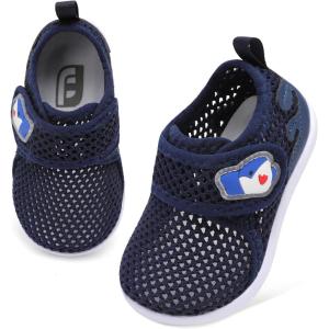 image:imageJOINFREE Baby Water Shoes Toddler Boys Girls Sandals Baby Lightweight Beach Swim Pool Shoes Kids Barefoot QuickDry Auqa Socks Infant First Walking ShoesNavyblue