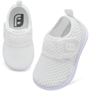 image:imageJOINFREE Baby Water Shoes Toddler Boys Girls Sandals Baby Lightweight Beach Swim Pool Shoes Kids Barefoot QuickDry Auqa Socks Infant First Walking ShoesWhite