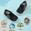 image:imageJOINFREE Toddler Water Shoes Girls Boys Wide Barefoot Beach Sandals Lightweight Summer Swim Shoes QuickDry NonSlip Aqua Athletic Outdoor Walking SneakersBlack