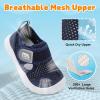 image:imageJOINFREE Toddler Water Shoes Girls Boys Wide Barefoot Beach Sandals Lightweight Summer Swim Shoes QuickDry NonSlip Aqua Athletic Outdoor Walking SneakersNavyblue
