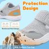 image:imageJOINFREE Toddler Water Shoes Girls Boys Wide Barefoot Beach Sandals Lightweight Summer Swim Shoes QuickDry NonSlip Aqua Athletic Outdoor Walking SneakersLightgrey