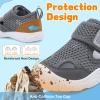 image:imageJOINFREE Toddler Water Shoes Girls Boys Wide Barefoot Beach Sandals Lightweight Summer Swim Shoes QuickDry NonSlip Aqua Athletic Outdoor Walking SneakersDarkgrey