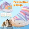 image:imageJOINFREE Toddler Water Shoes Girls Boys Wide Barefoot Beach Sandals Lightweight Summer Swim Shoes QuickDry NonSlip Aqua Athletic Outdoor Walking SneakersPrainbow