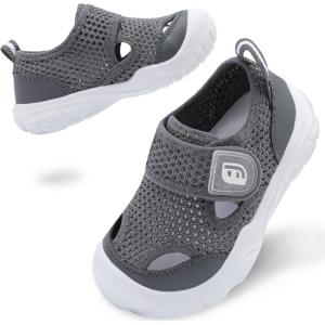 image:imageJOINFREE Toddler Water Shoes Girls Boys Wide Barefoot Beach Sandals Lightweight Summer Swim Shoes QuickDry NonSlip Aqua Athletic Outdoor Walking SneakersDarkgrey