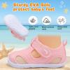 image:imageJOINFREE Baby Water Shoes Boys Girls Sandals Toddler Barefoot Beach Swim Shoes Baby Lightweight Summers Shoes Little Kids QuickDry Auqa Socks for Pool RiverPink