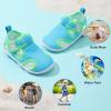 image:imageJOINFREE Baby Water Shoes Boys Girls Sandals Toddler Barefoot Beach Swim Shoes Baby Lightweight Summers Shoes Little Kids QuickDry Auqa Socks for Pool RiverBright Blue