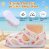 image:imageJOINFREE Baby Water Shoes Boys Girls Sandals Toddler Barefoot Beach Swim Shoes Baby Lightweight Summers Shoes Little Kids QuickDry Auqa Socks for Pool RiverFlower