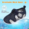 image:imageJOINFREE Baby Water Shoes Boys Girls Sandals Toddler Barefoot Beach Swim Shoes Baby Lightweight Summers Shoes Little Kids QuickDry Auqa Socks for Pool RiverNavyblue
