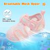 image:imageJOINFREE Baby Water Shoes Boys Girls Sandals Toddler Barefoot Beach Swim Shoes Baby Lightweight Summers Shoes Little Kids QuickDry Auqa Socks for Pool RiverColor Whitepink