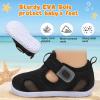image:imageJOINFREE Baby Water Shoes Boys Girls Sandals Toddler Barefoot Beach Swim Shoes Baby Lightweight Summers Shoes Little Kids QuickDry Auqa Socks for Pool RiverBlack