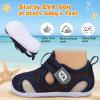 image:imageJOINFREE Baby Water Shoes Boys Girls Sandals Toddler Barefoot Beach Swim Shoes Baby Lightweight Summers Shoes Little Kids QuickDry Auqa Socks for Pool RiverNavyblue