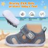 image:imageJOINFREE Baby Water Shoes Boys Girls Sandals Toddler Barefoot Beach Swim Shoes Baby Lightweight Summers Shoes Little Kids QuickDry Auqa Socks for Pool RiverDarkgrey