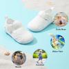 image:imageJOINFREE Baby Water Shoes Boys Girls Sandals Toddler Barefoot Beach Swim Shoes Baby Lightweight Summers Shoes Little Kids QuickDry Auqa Socks for Pool RiverWhite
