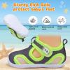 image:imageJOINFREE Baby Water Shoes Boys Girls Sandals Toddler Barefoot Beach Swim Shoes Baby Lightweight Summers Shoes Little Kids QuickDry Auqa Socks for Pool RiverDbluegreen