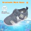 image:imageJOINFREE Baby Water Shoes Boys Girls Sandals Toddler Barefoot Beach Swim Shoes Baby Lightweight Summers Shoes Little Kids QuickDry Auqa Socks for Pool RiverDarkgrey