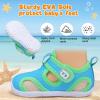 image:imageJOINFREE Baby Water Shoes Boys Girls Sandals Toddler Barefoot Beach Swim Shoes Baby Lightweight Summers Shoes Little Kids QuickDry Auqa Socks for Pool RiverBright Blue
