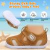 image:imageJOINFREE Baby Water Shoes Boys Girls Sandals Toddler Barefoot Beach Swim Shoes Baby Lightweight Summers Shoes Little Kids QuickDry Auqa Socks for Pool RiverBrown