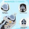 image:imageJOINFREE Toddler Sandals Kids Wide Girls Boys Aqua Athletic Sneakers Barefoot Beach Sandals QuickyDry Nonslip Outdoor Water Sports Hiking Sandals Summer Water Shoes for Pool River SwimBluegrey