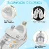 image:imageJOINFREE Toddler Sandals Kids Wide Girls Boys Aqua Athletic Sneakers Barefoot Beach Sandals QuickyDry Nonslip Outdoor Water Sports Hiking Sandals Summer Water Shoes for Pool River SwimWhite