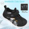 image:imageJOINFREE Toddler Sandals Kids Wide Girls Boys Aqua Athletic Sneakers Barefoot Beach Sandals QuickyDry Nonslip Outdoor Water Sports Hiking Sandals Summer Water Shoes for Pool River SwimBlack